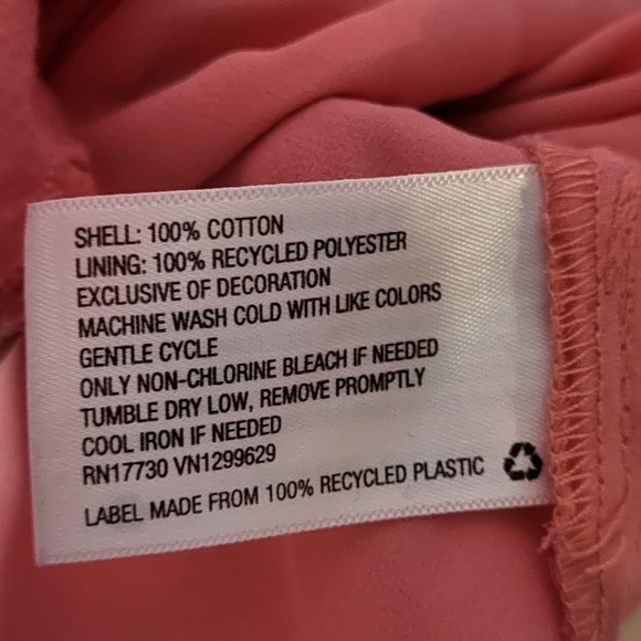 Knox Rose Women's Salmon Pink Eyelet Babydoll Mini Dress Size Medium - Picture 10 of 11